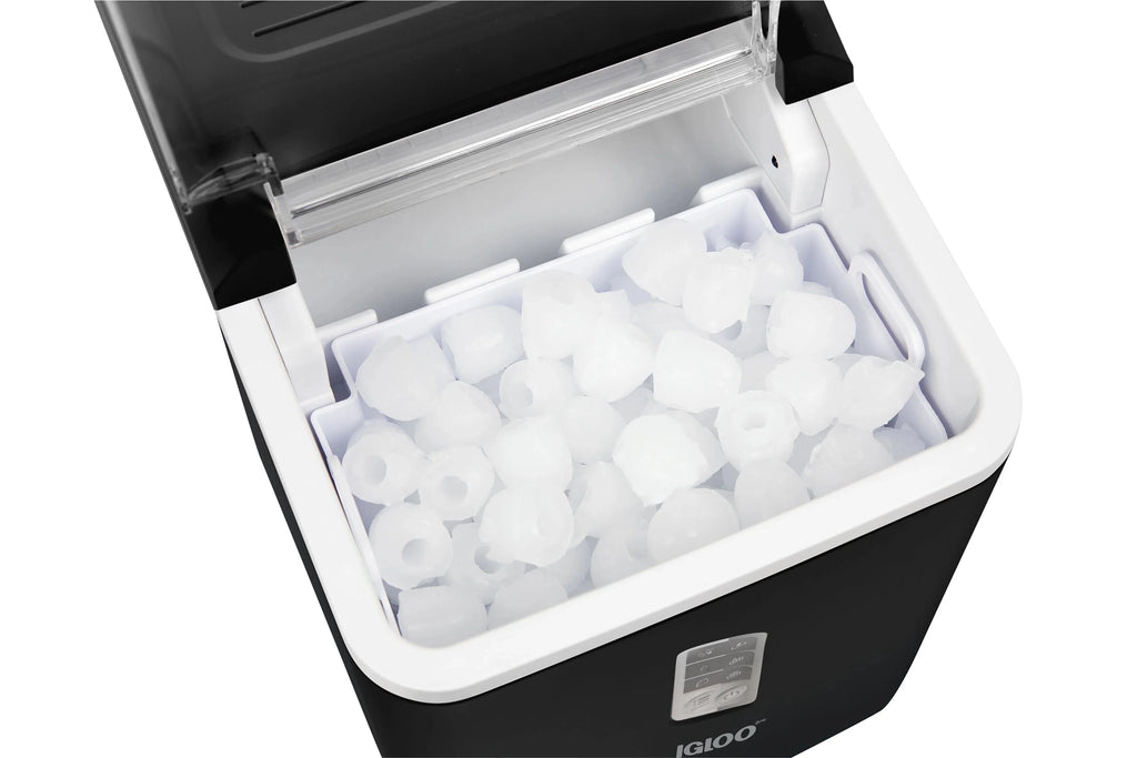 Igloo Self-Cleaning Countertop Ice Maker, 1.5 qt, 26 lbs/24 Hours, Aqua