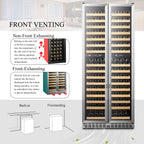 Lanbo 32 Inch 287 Bottle Dual Zone Compressor Freestanding Wine Refrigerator - LW328DD