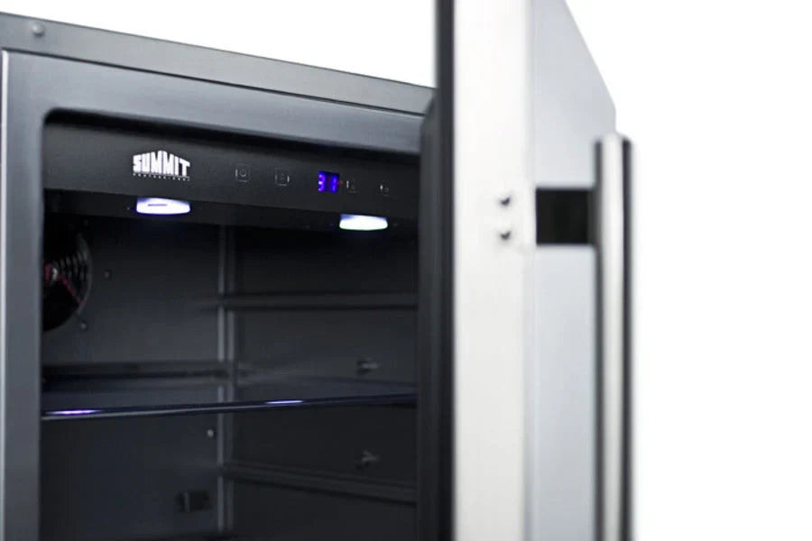 24in Wide Built-In All-Refrigerator With Stainless Steel Cabinet