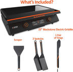 Blackstone 22 Inch Electric Tabletop Griddle With Hood And Accessories - 8001 E-Series