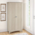 Tall Freestanding Storage Cabinet With Doors And 5 Shelves