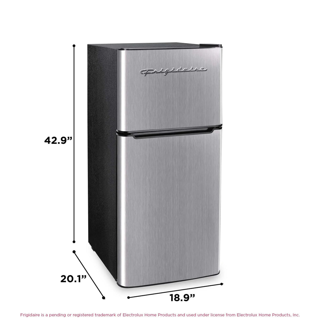 Frigidaire 4.5 Cu. Ft. 2-Door Compact Refrigerator With Chrome Trim - EFR451, Platinum