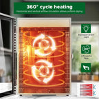 Food Dehydrator Machine, 12 Trays, Stainless Steel, 800W, 24H Timer, 30 C To 90 C
