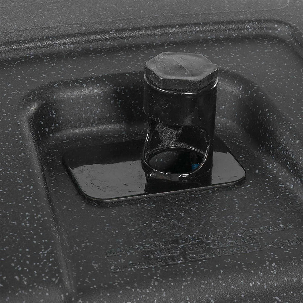 Toter Wheeled Trash Can, 96 Gallon, Black