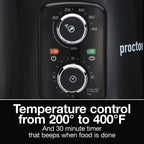 Proctor Silex Air Fryer, 3.7 Quart Capacity, Black - 35056