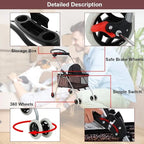 BestPet Posh Pet Stroller, Leopard Skin