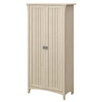 Tall Freestanding Storage Cabinet With Doors And 5 Shelves