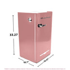 Frigidaire Retro Bar Fridge, 3.2 Cu. Ft., Pink, 65-Watt - EFR376-C-PINK