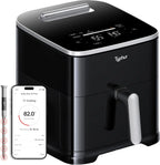 Typhur Sync AI Smart Air Fryer, 8QT Ceramic, Wireless Meat Thermometer, 450F, 120V