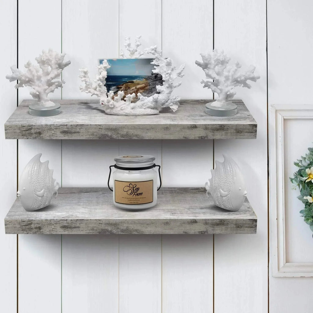 24 Inch Extra Long Floating Wall Shelf Set, 2 Count