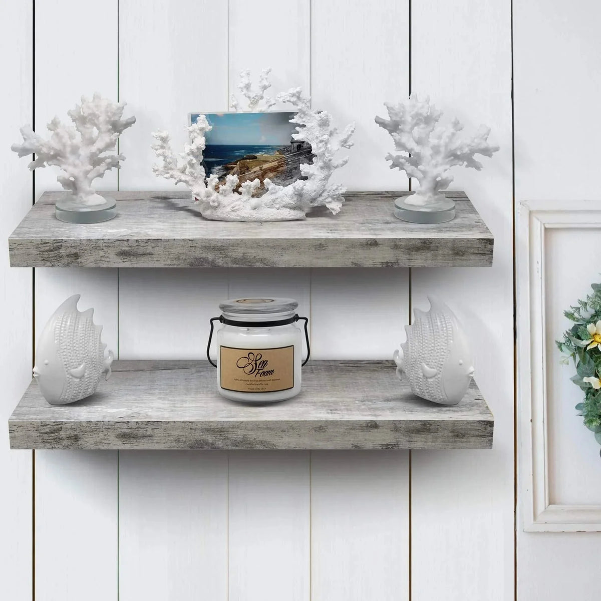 24 Inch Extra Long Floating Wall Shelf Set, 2 Count