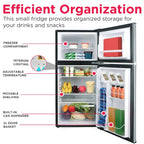 Frigidaire 4.5 Cu. Ft. 2-Door Compact Refrigerator With Chrome Trim - EFR451, Platinum