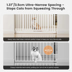 Extra Tall Cat Gate, 27.56-37 in Wide, 51-87 in Adjustable Height