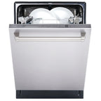 Cosmo 4-Piece Kitchen Appliance Package With 30 in Electric Range, 30 in Wall Mount Hood, 24 in Dishwasher And French Door Refrigerator