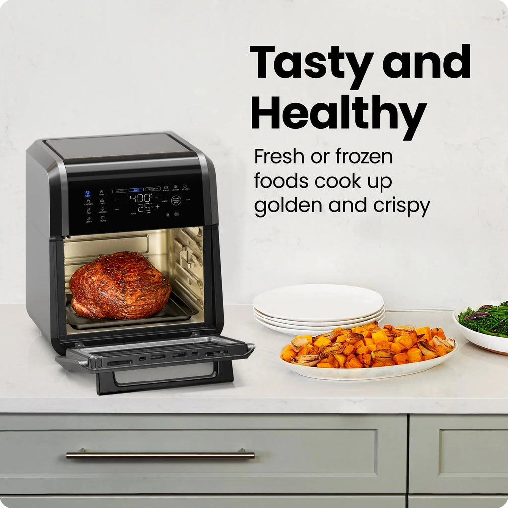 Chefman Digital Air Fryer With Rotisserie, 10 Qt, 17 Presets - CRJ38-10-RDO-V2