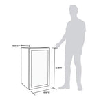 NewAir Beverage Refrigerator Cooler, 126 Cans, Stainless Steel, Right Hinge Glass Door - AB-1200