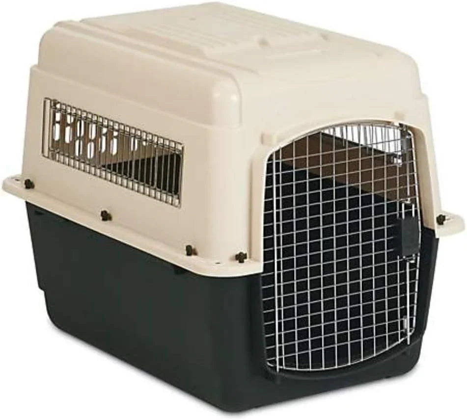 Petmate Ultra Vari Dog Travel Kennel, 48 in Long, 90 to 125 lbs - Taupe Black