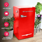 Frigidaire Retro Bar Fridge, 3.2 Cu. Ft., Pink, 65-Watt - EFR376-C-PINK