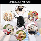 Bestpet Pet Stroller, 3 Wheels Travel Folding Carrier - T13