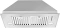 Range Hood 30 inch Built-In Insert Vent Hood, 600 CFM, Stainless Steel