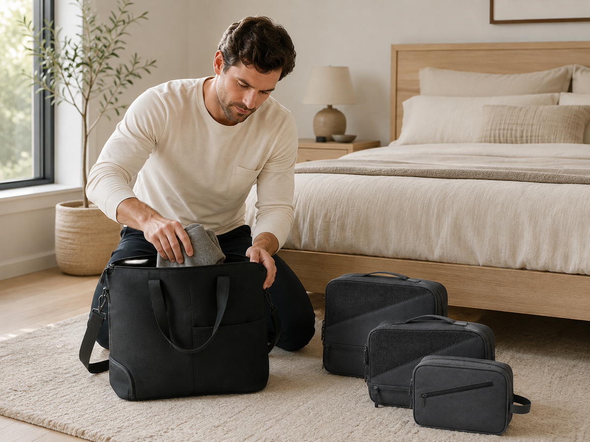 Practical textiles and organized everyday routines