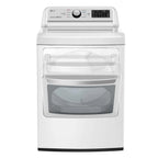LG 7.3 cu. ft. White Smart Top Load Gas Dryer