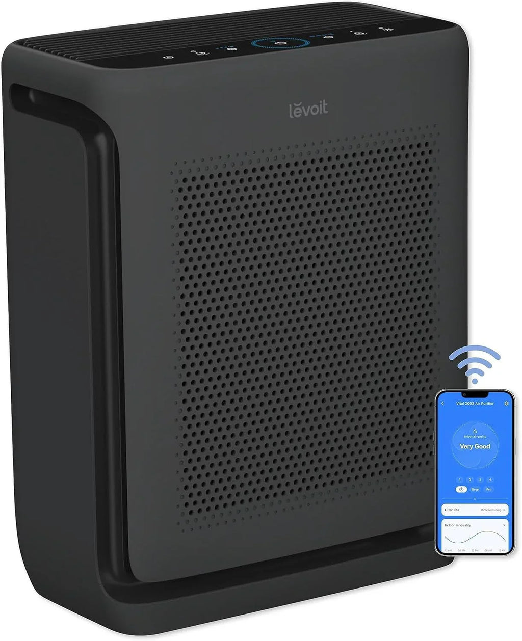 LEVOIT Air Purifier, 1800 Square Feet, White - Vital 200S-P