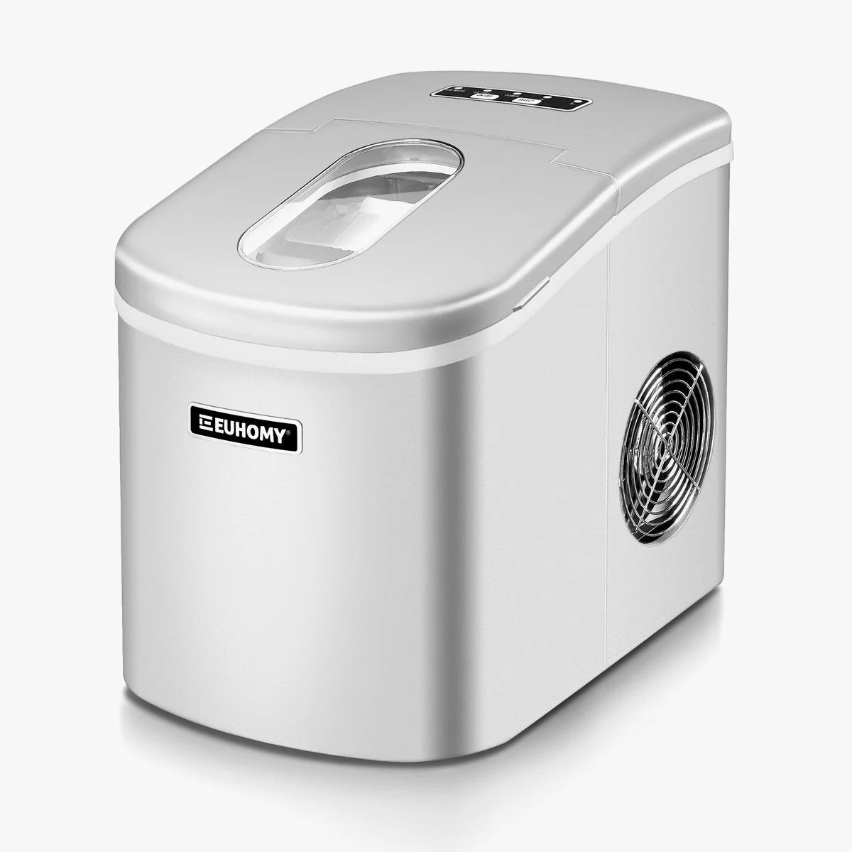 Euhomy Portable Compact Countertop Ice Maker - Silver
