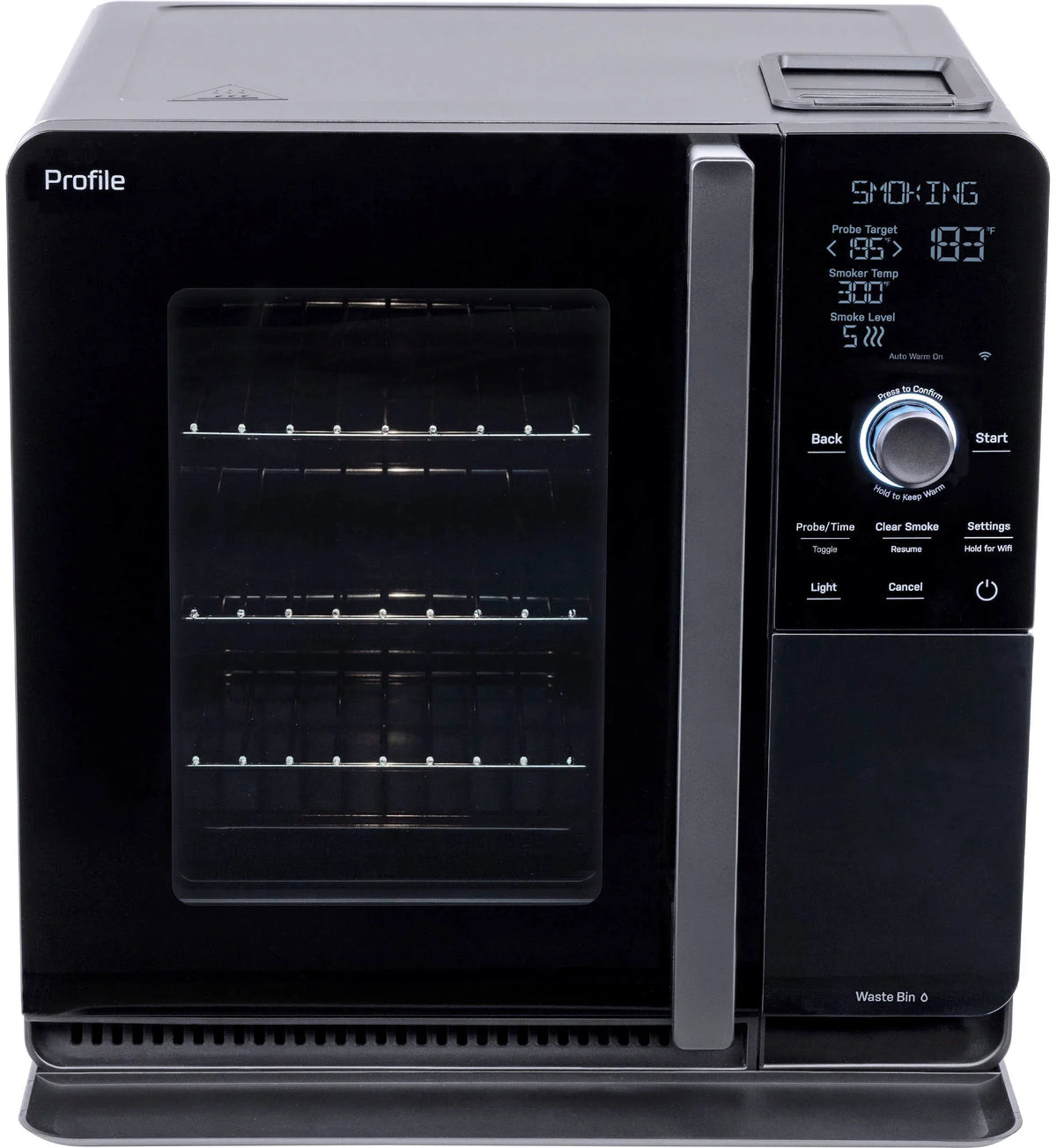 GE Profile Smart Indoor Smoker - Black