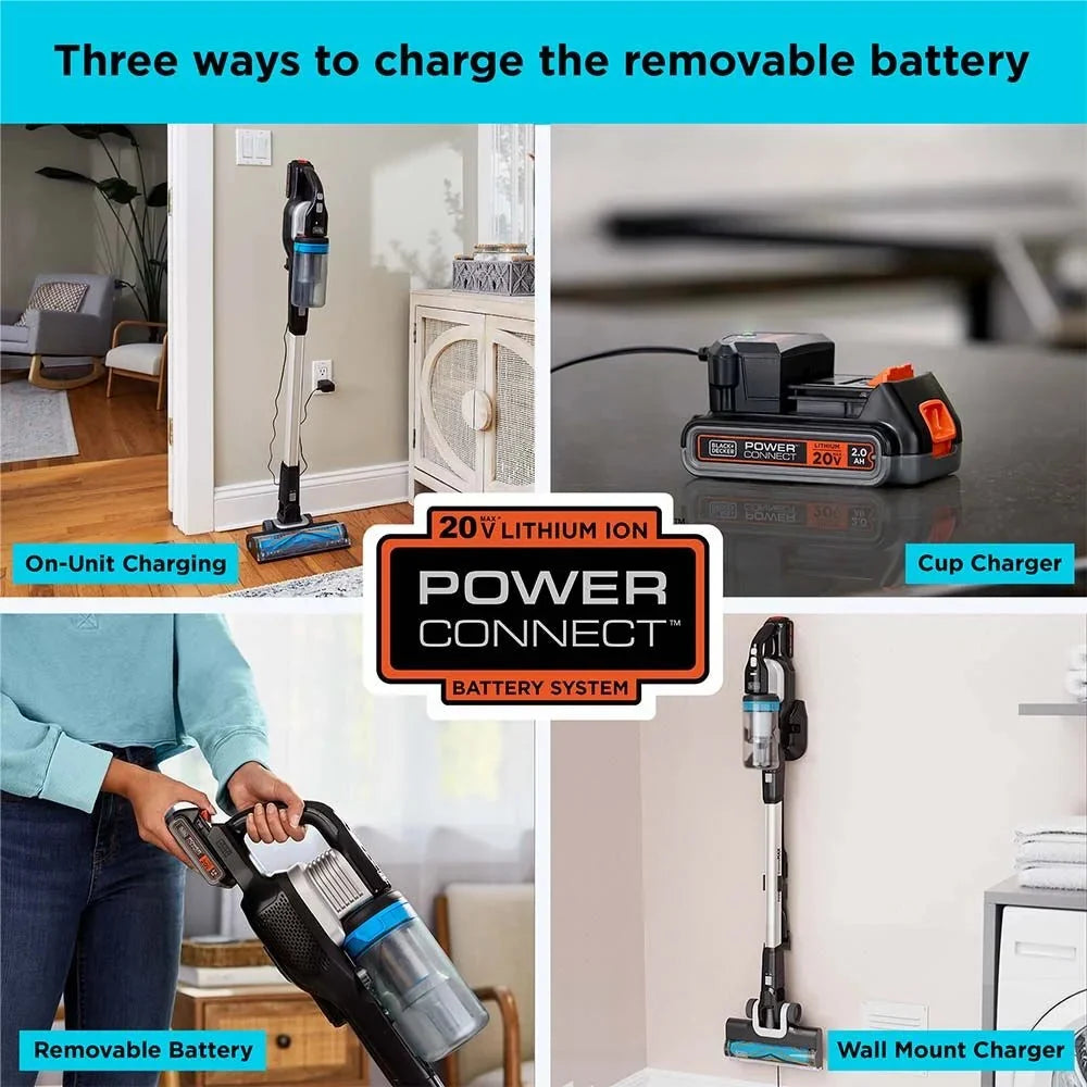 BLACK+DECKER POWERSERIES Extreme MAX 20V MAX Cordless Stick Vacuum - BHFEB520D1