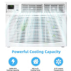 10000 BTU Quiet Window Air Conditioner With Remote, Eco Mode And Dehumidifier