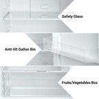 Frigidaire Retro Bar Fridge, 3.2 Cu. Ft., Pink, 65-Watt - EFR376-C-PINK