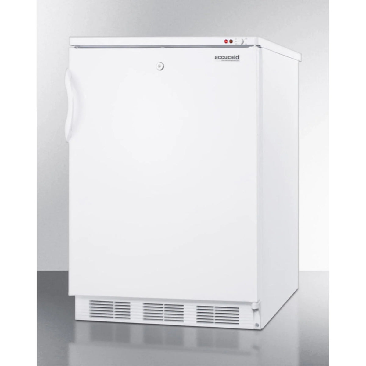 Undercounter Medical All-Freezer -25 C Capable, White, Front Lock
