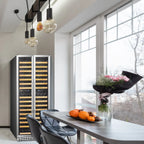 Lanbo 32 Inch 287 Bottle Dual Zone Compressor Freestanding Wine Refrigerator - LW328DD