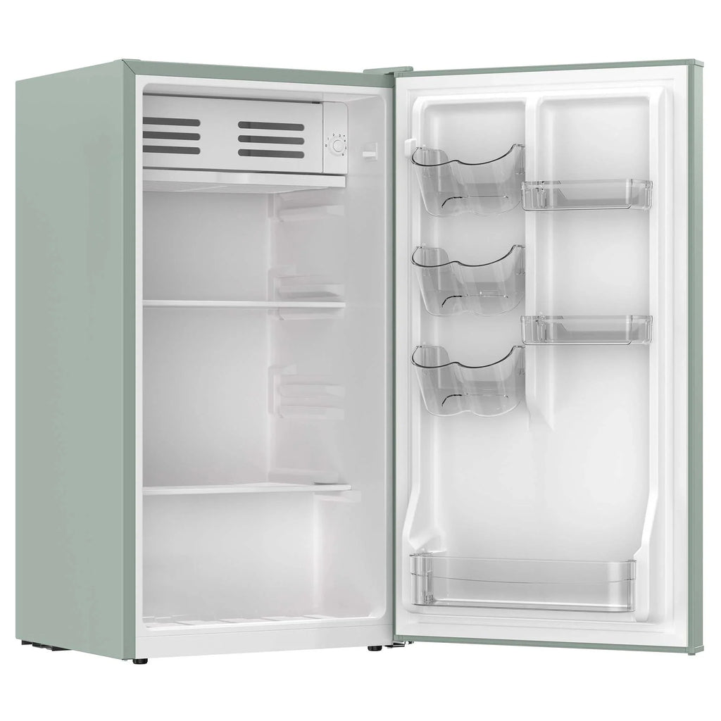 Frigidaire Retro Compact Fridge 3.1 cu. ft., Sage, 18.9 in W x 17.95 in L x 33.27 in H - EFR397