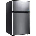 3.1 Cu. Ft. 2-Door Compact Refrigerator With Freezer, LED Light And Crisper Drawer