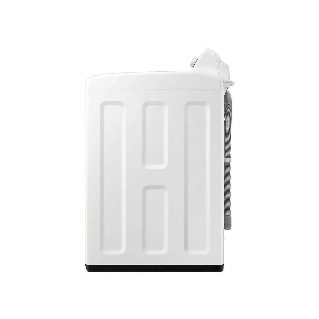 Samsung White Top Load Laundry Pair - WA41A3000AW Washer And DVE41A3000W Electric Dryer