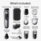 Men's 13-in-1 Grooming Kit With Beard Trimmer, Hair Clipper And Body Groomer