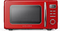 Galanz Retro Countertop Microwave Oven, 0.9 cu ft, Red - GLCMKZ09RDR09