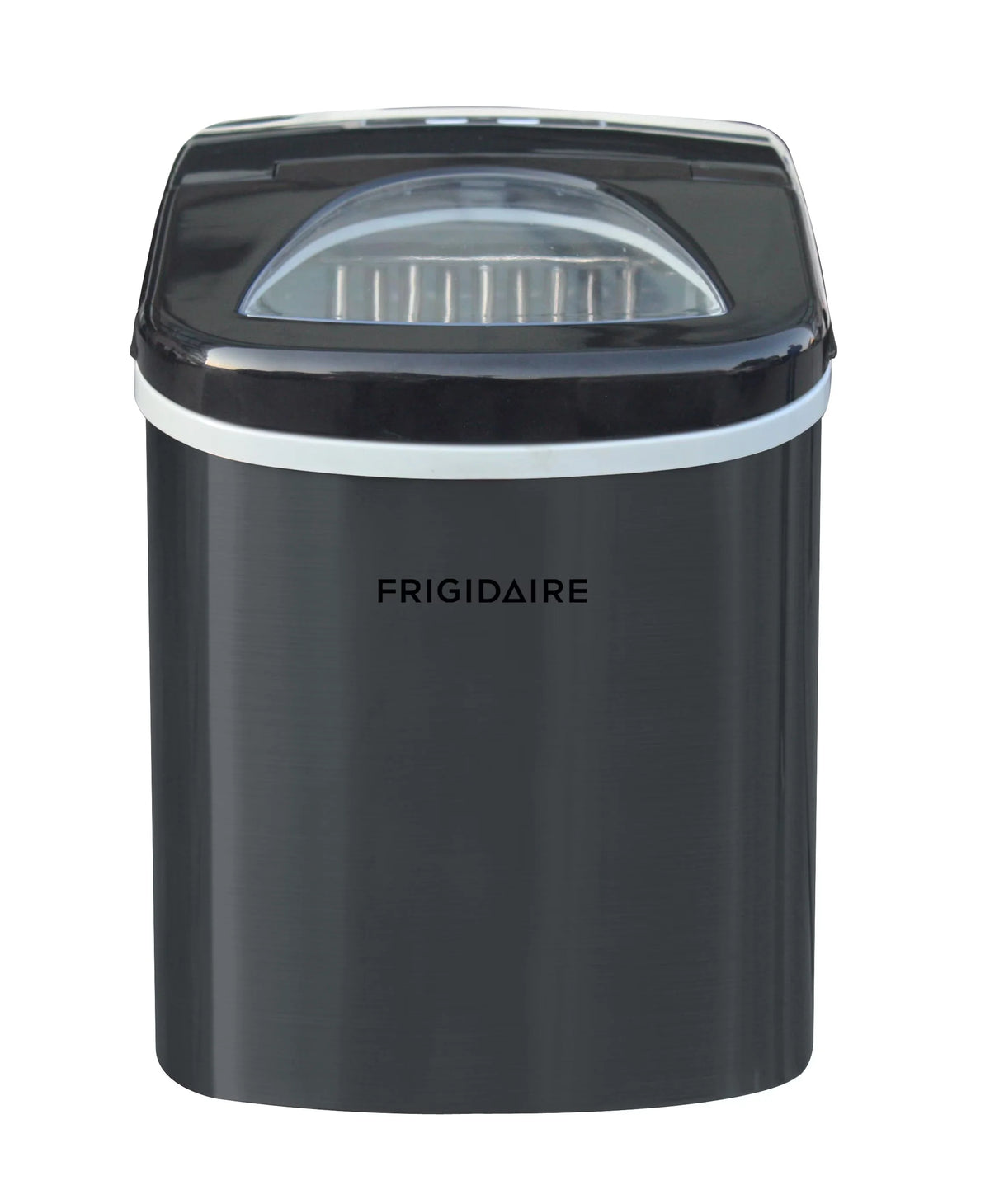 Frigidaire Portable Self-Cleaning Ice Maker, Black Stainless Steel - EFIC117-Ssblack_Sc