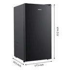 Galanz 3.3 Cu Ft One Door Mini Fridge, Black