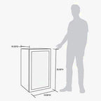 NewAir Beverage Refrigerator Cooler, 126 Cans, 3.4 Cubic Feet, Stainless Steel - AB-1200