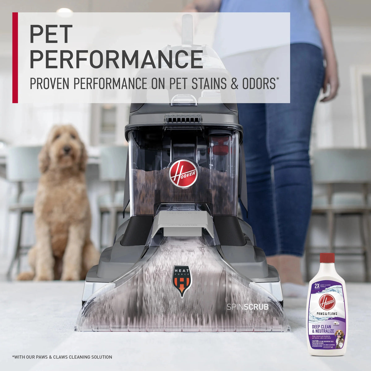 Hoover PowerScrub XL Upright Carpet Cleaner for Carpets, Rugs & Upholstery - FH68010