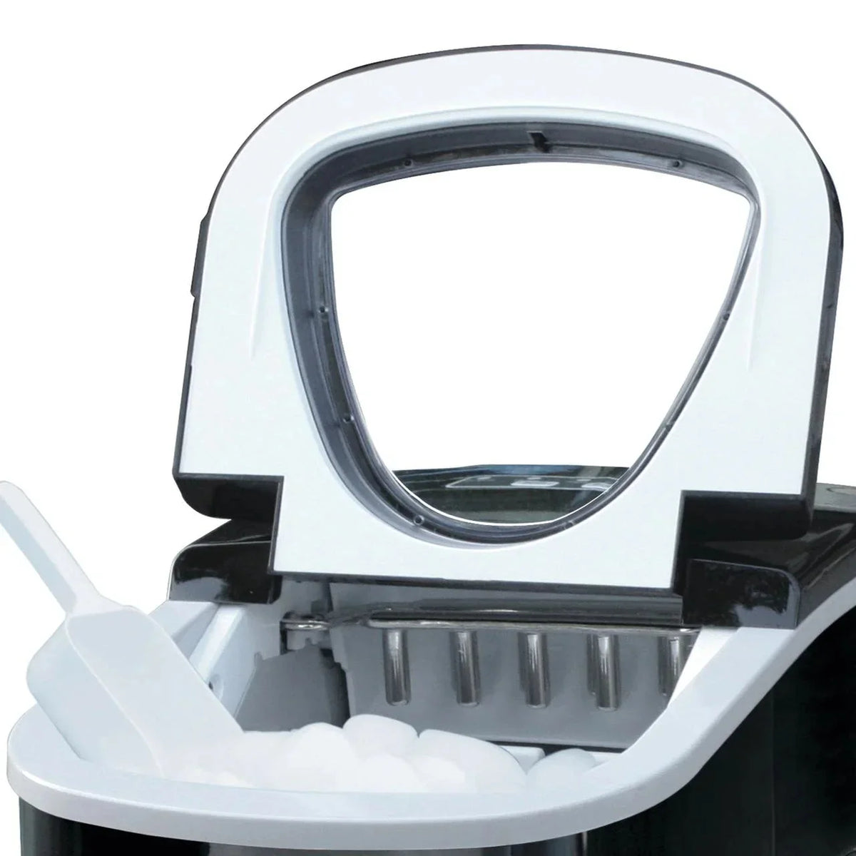 Frigidaire Portable Self-Cleaning Ice Maker, Black Stainless Steel - EFIC117-Ssblack_Sc