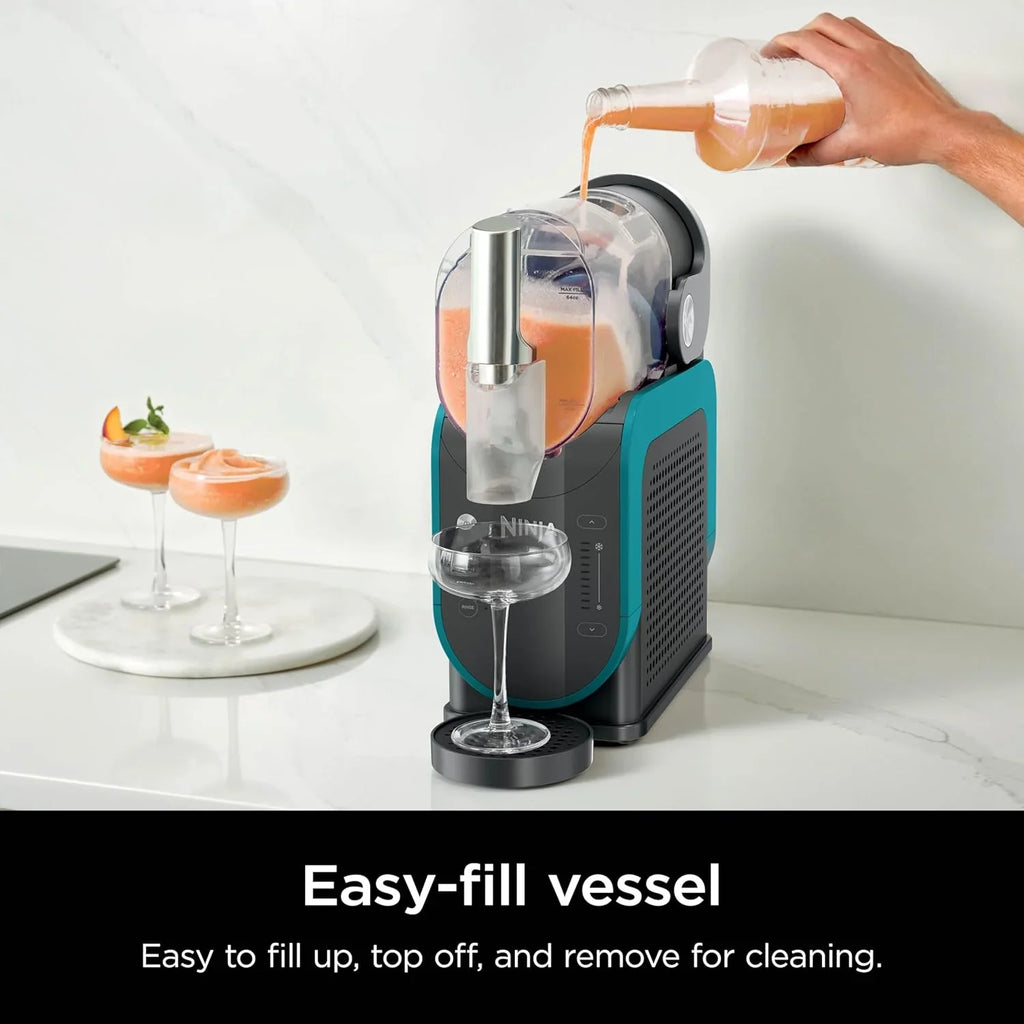 SLUSHi Frozen Drink And Slushie Machine, 88 oz, 5 Preset Programs, Black - FS301