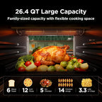 Midea Toaster Oven Air Fryer Combo, 10+4 Functions, 26.4 QT Stainless Steel, 450F - Flexify Pro