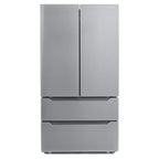 Cosmo 4-Piece Kitchen Appliance Package With 30 in Electric Range, 30 in Wall Mount Hood, 24 in Dishwasher And French Door Refrigerator