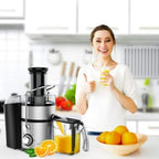 Centrifugal Juicer Machine 1100W, 3 in Feed Chute, BPA Free, Black