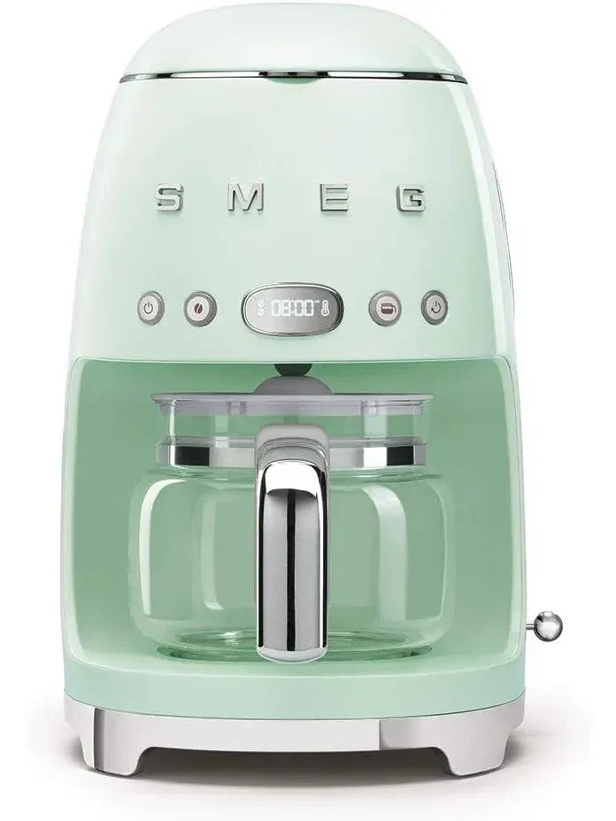 Smeg 50's Retro Style Drip Filter Coffee Machine, 10 Cups, Pastel Green