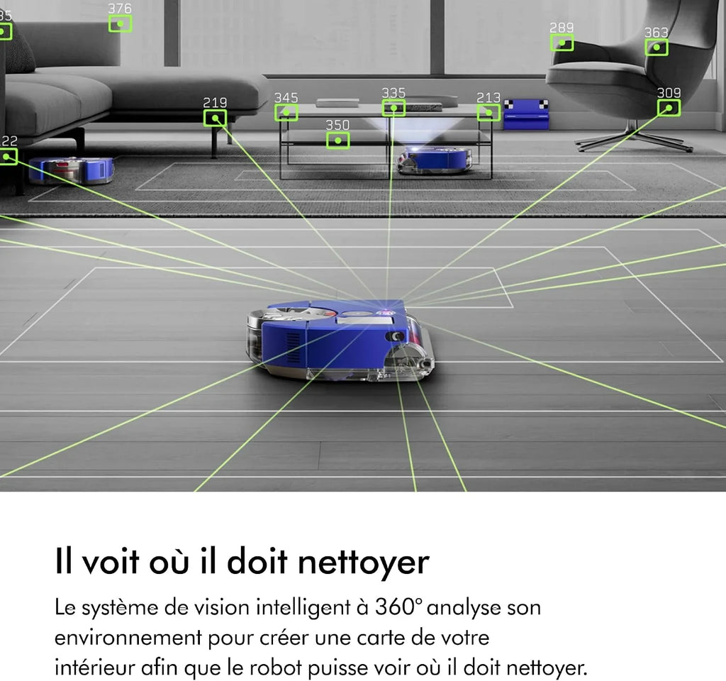 Dyson 360 Vis Nav Robot Vacuum, Blue/Nickel - RB03